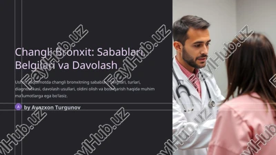 changli bronxit: sabablari, belgilari va davolash — PPT