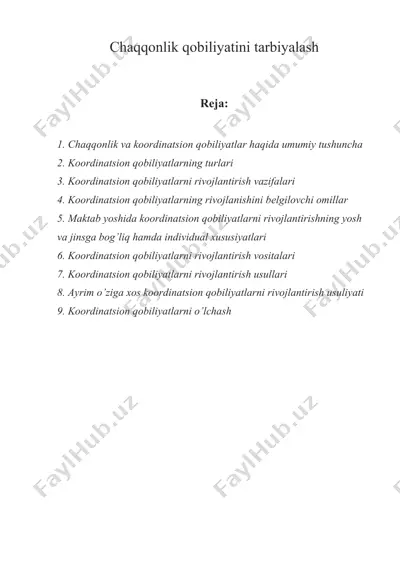 chaqqonlik qobiliyatini tarbiyalash — DOCX