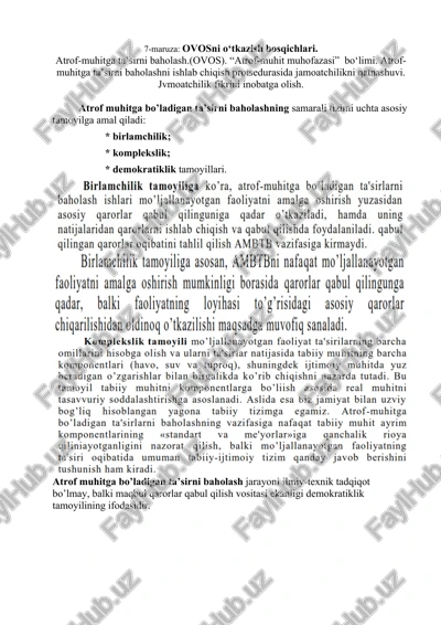 atrof-muhitga ta’sirni baholash — DOC