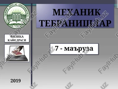 mexaniktebranishlar — PPTX