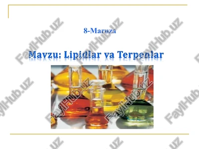 lipidlar va terpenlar — PPT