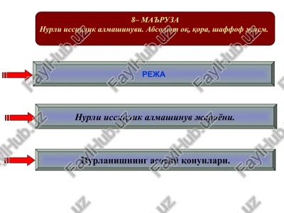 nurli issiqlik almashinuvi — PPT