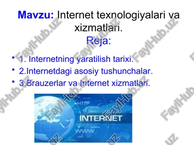 internet tarixi — PPTX