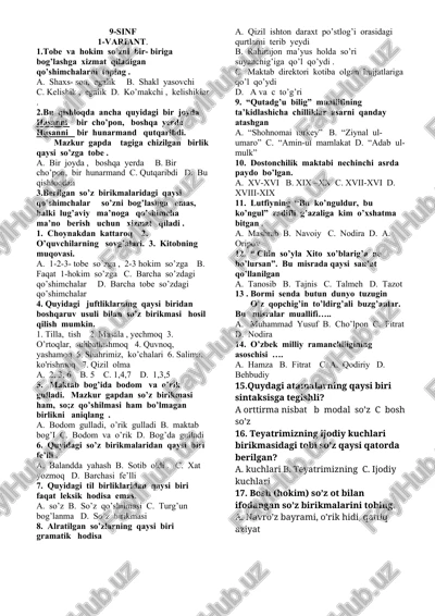 9-sinf 1-variant — DOC