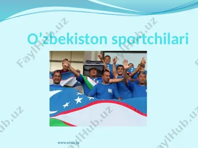 o’zbekiston sportchilari — PPTX