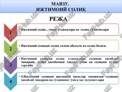 ijtimoiy soliq — PPT
