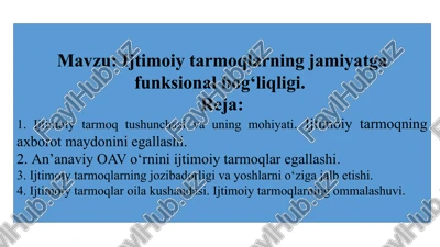 ijtimoiy tarmoqlar — PPTX