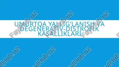 yallig'lanishkasalliklari — PPTX