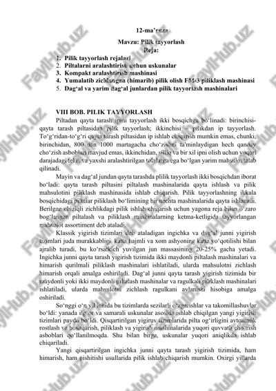 pilik tayyorlash — DOCX