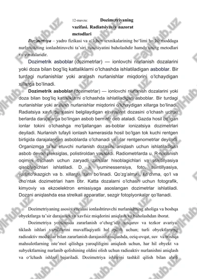 dozimetriya — DOCX