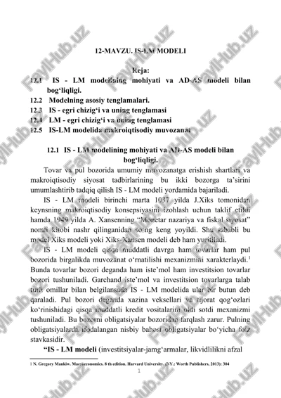is-lm modeli — DOCX