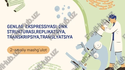 genlar ekspressiyasi — PDF