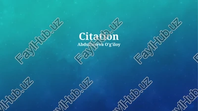 iqtiboslar haqida — PPTX