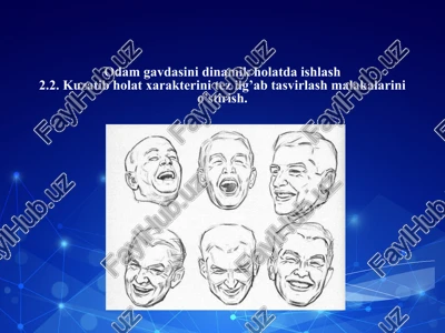 odamgavdasini dinamik holatda ishlash — PPTX