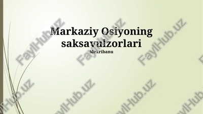 saksovulzorlar — PPTX