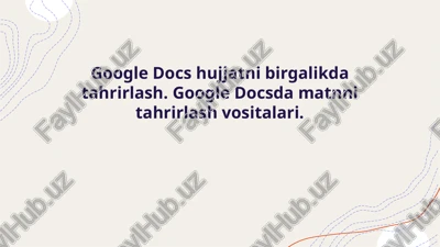 google docs — PPTX