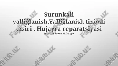 surunkali yallig'lanish — PPTX