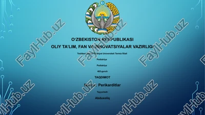 perikarditlar — PPTX