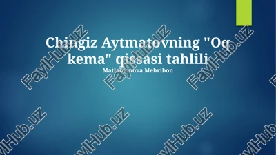 oq kema qissasi tahlili — PPTX