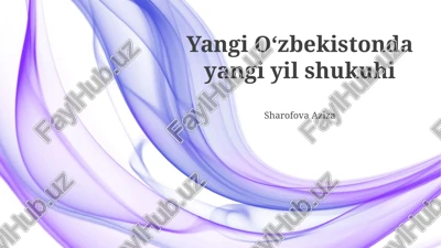 yangi o'zbekistonda yangi yil ruhi — PPTX
