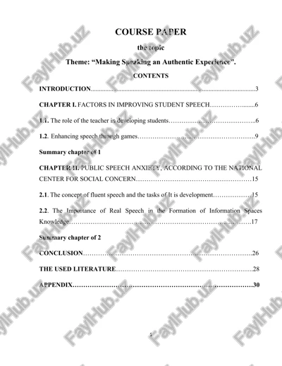 course paper — DOCX