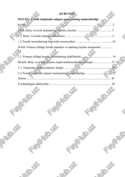 texnik tarjimada xalqaro muloqotning samaradorligi — DOCX