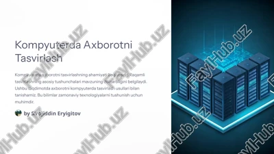 kompyuterda axborotni tasvirlash — PPTX