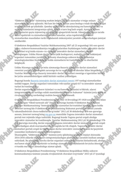 bazaviy interaktiv davlat xizmatlari reestri — DOCX