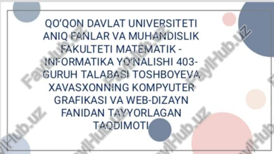 namoyish qiluvchi pedagogik dasturiy vositalar yaratish. — PDF