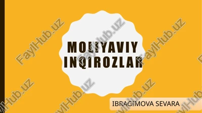 moliyaviyinqirozlar — PPTX
