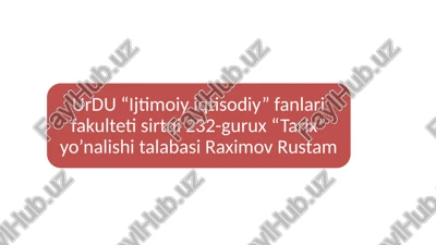 kichik virtual muzey loyihasi — PPTX