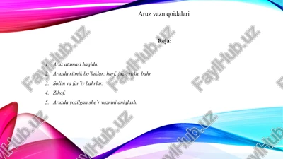 aruzvaznqoidalari — PPTX