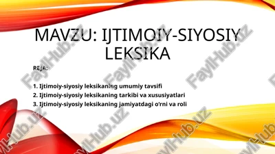 ijtimoiy-siyosiyleksika — PPTX