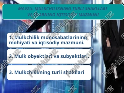 mulkchilik munosabatlari — PPTX