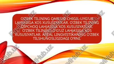 qarluq-chigil-uyg‘urlahja — PPTX