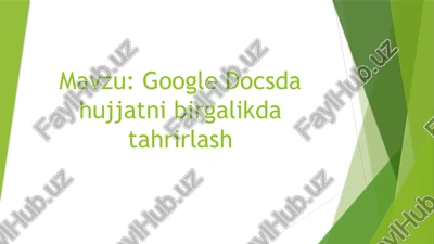 google docs — PPTX