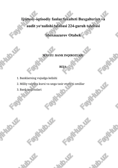 bank inqirozlari — DOCX