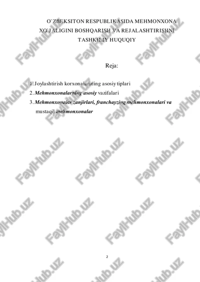 joylashtirish korxonalarining asosiy tiplari — PDF