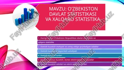 statistika to’g’risida umumiy tushuncha — PPTX
