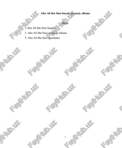 abu ali ibn sino buyuk qomusiy alloma — DOCX