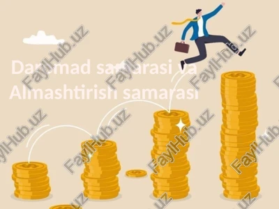 daromad samarasi, almashtirish samarasi — PPTX