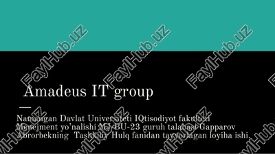 amadeus it group — PPTX