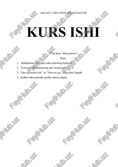 cho‘lpon-hikoyanavis — DOCX