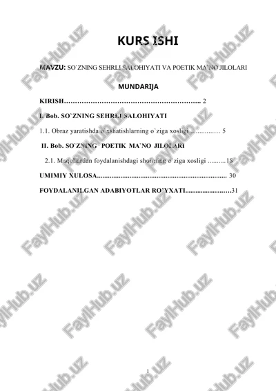 so`zning sehrli salohiyati va poetik ma`no jilolari — DOC