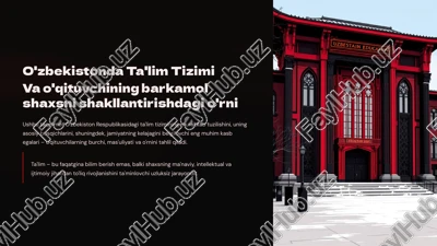 o'zbekistonda ta'lim tizimi — PPTX