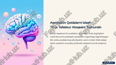assotsiativ qoidalarni izlash — PPTX