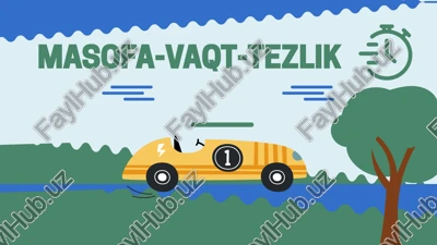 masofa-vaqt-tezlik — PPTX