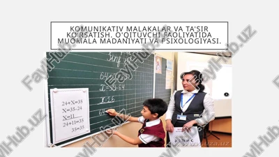 kommunikativ malakalar va ta'sir ko'rsatish — PPTX