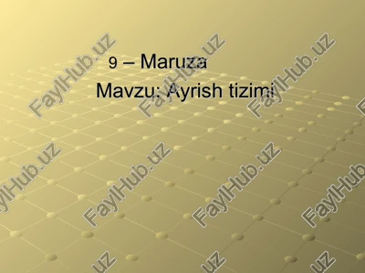siydik a’zolari — PPT