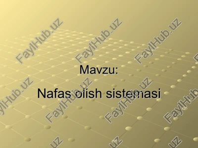 nafas olish sistemasi — PPT